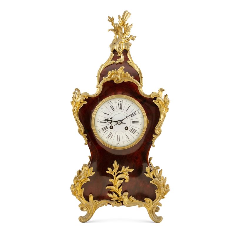 Orologio da Tavolo in Legno e Bronzo