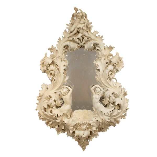 Specchiera in legno laccato