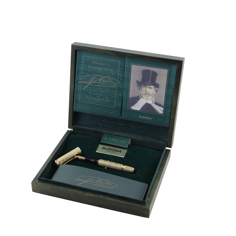 Aurora omaggio a Giuseppe Verdi 200° Anniversario, penna stilografica Gran Galà
