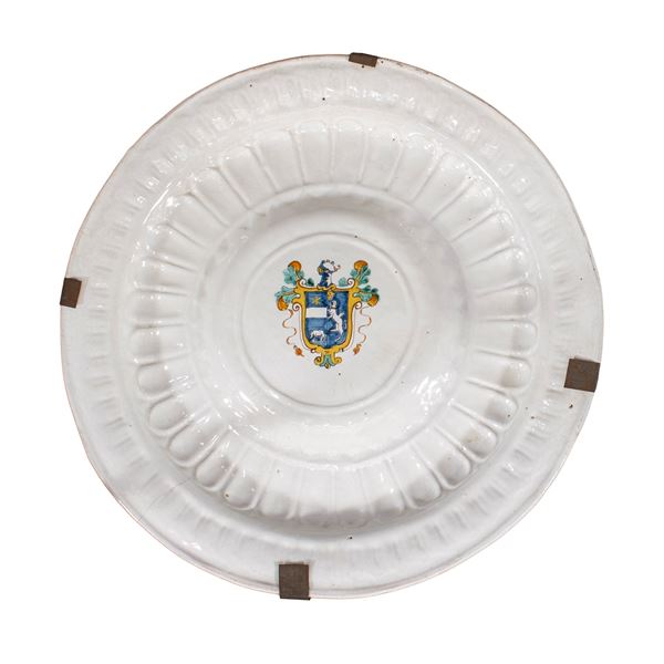 Large majolica plate