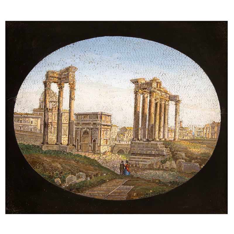 Placca Rettangolare in Micromosaico