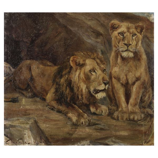 Indecipherable signature  (20th century)  - Auction 19th and 20th Centuries Paintings Web Only - Colasanti Casa d'Aste