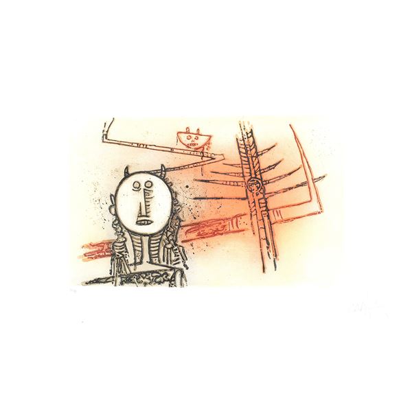 Wifredo Lam  (Sagua la Grande 1902 - Parigi 1982)  - Asta Opere del XX Secolo Web Only - Colasanti Casa d'Aste