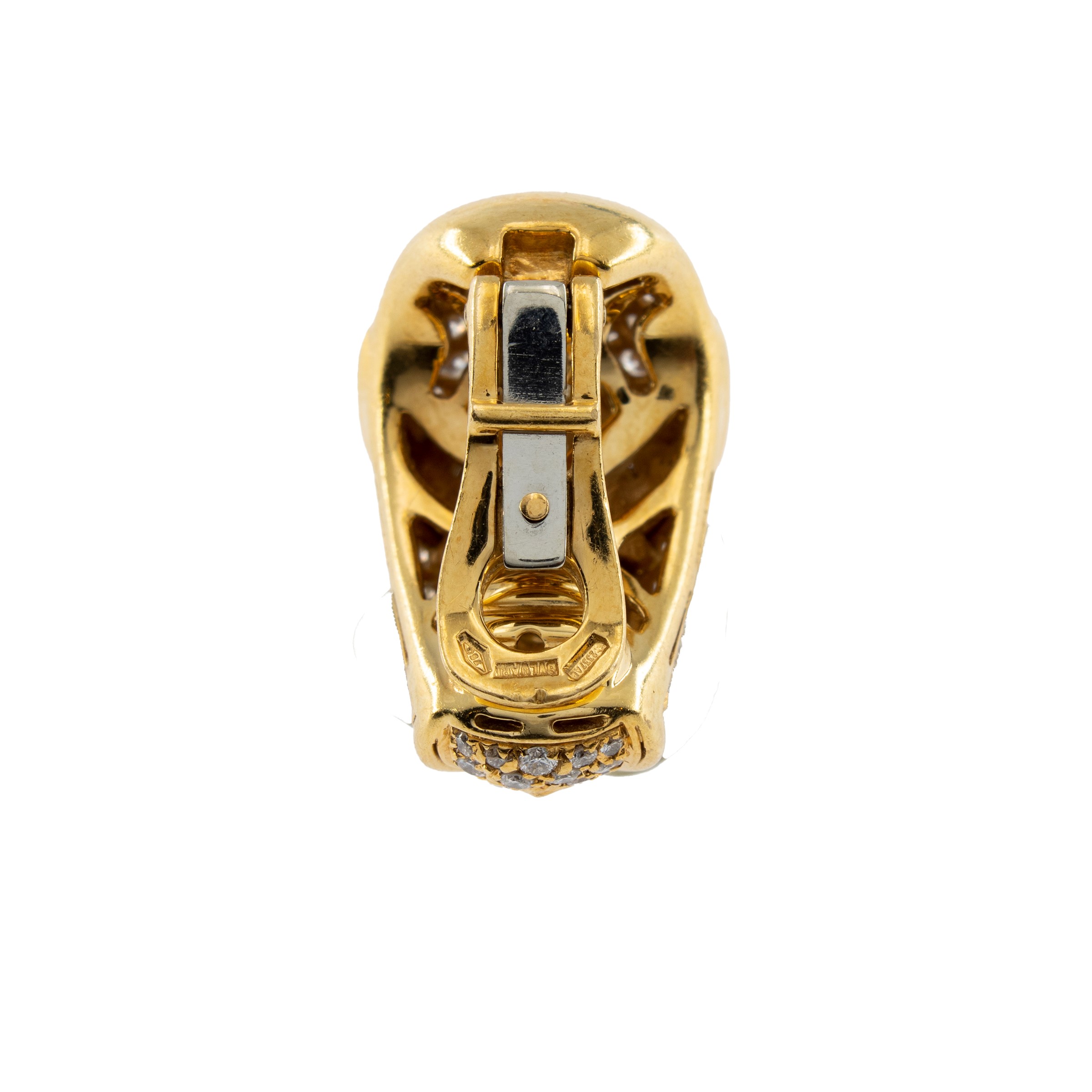 Bulgari demi parure composta da orecchini a lobo e anello