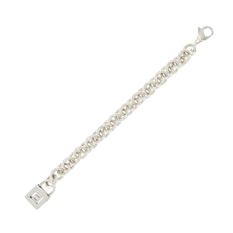 Tiffany & Co. bracciale lucchetto con iniziale in argento 925