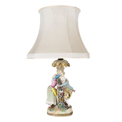 Lampada in Porcellana Policroma