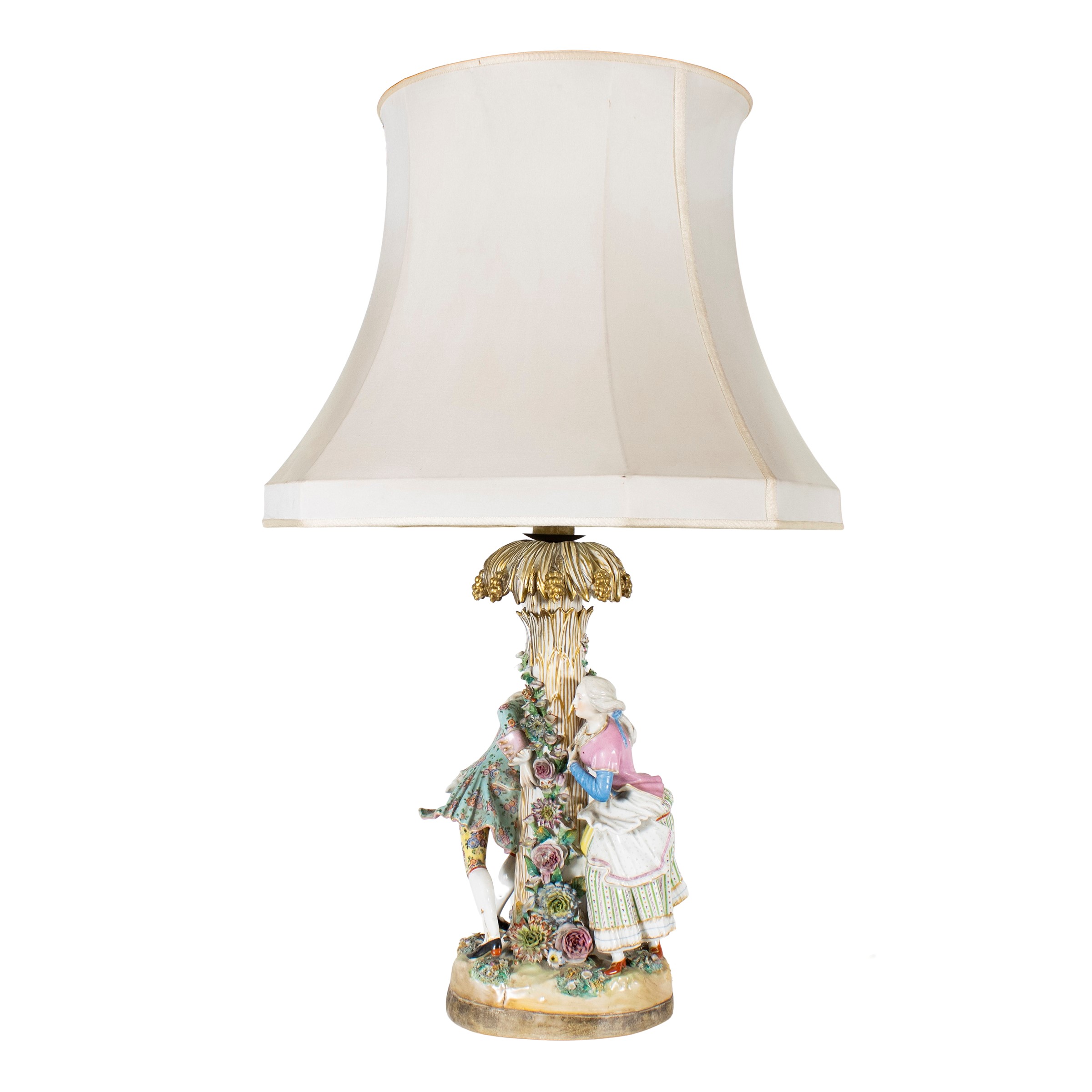 Lampada in Porcellana Policroma