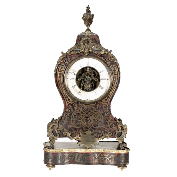 Wooden table clock  (France, 20th century)  - Auction Old Master and 19th century Paintings Furniture and Sculptures - Colasanti Casa d'Aste