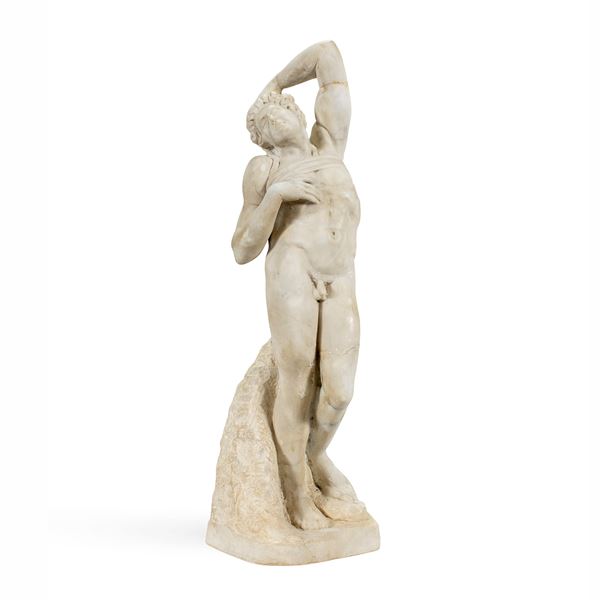 White marble sculpture