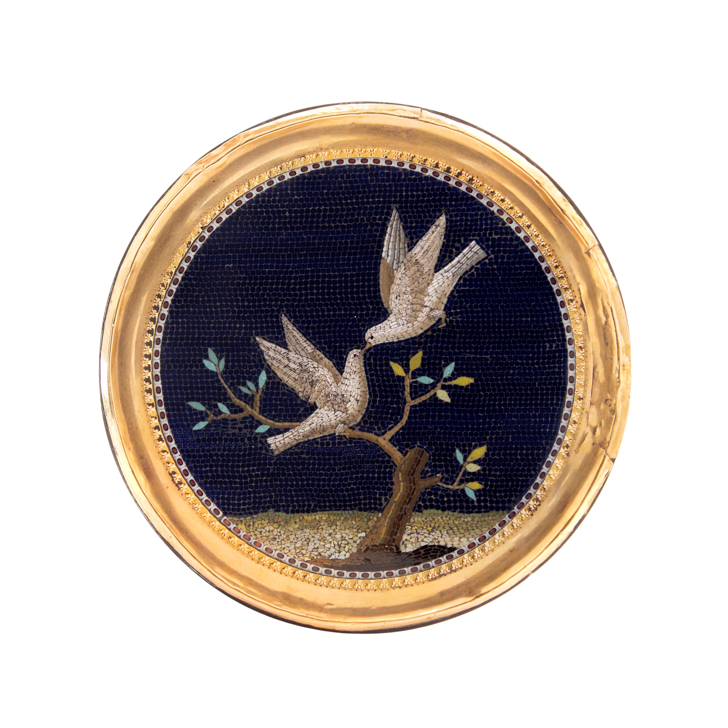 Bottega di Giacomo Raffaelli, Tabacchiera in Micromosaico e Tartaruga