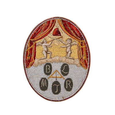 Placca Ovale in Micromosaico