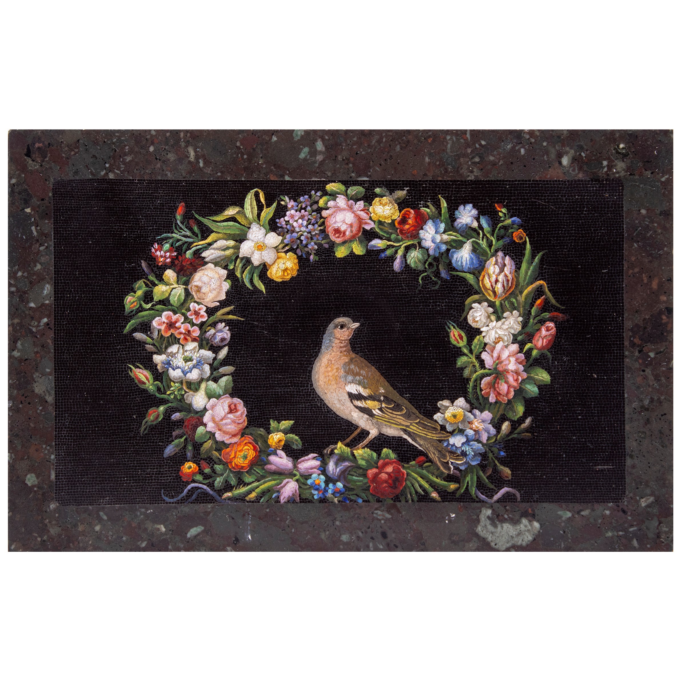 Placca in Micromosaico e Marmo