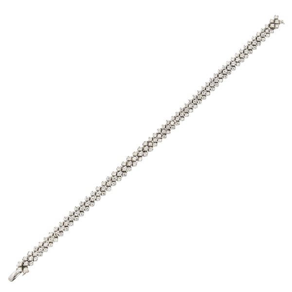Bracciale in oro bianco 18kt e diamanti