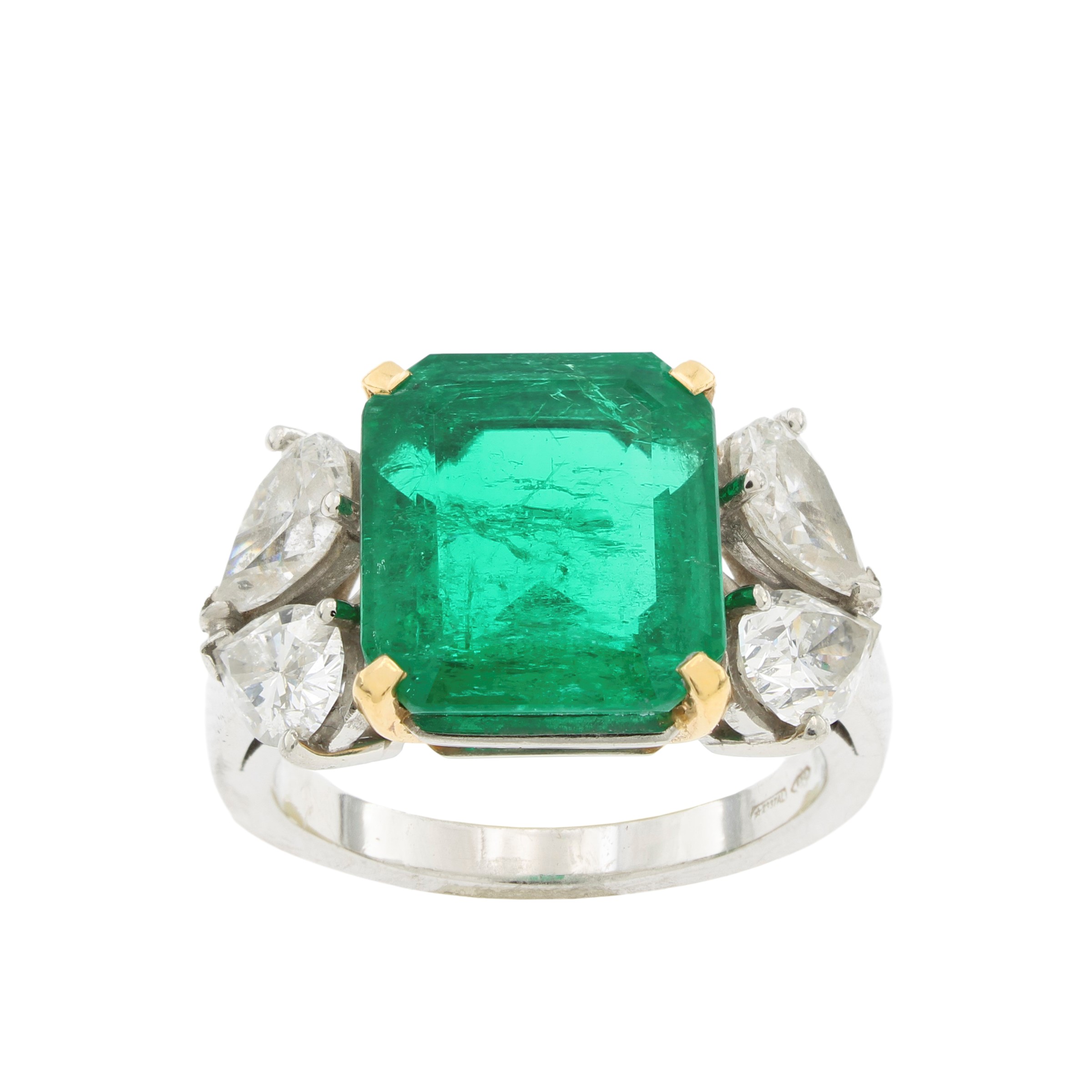 Bulgari anello con smeraldo naturale Colombiano