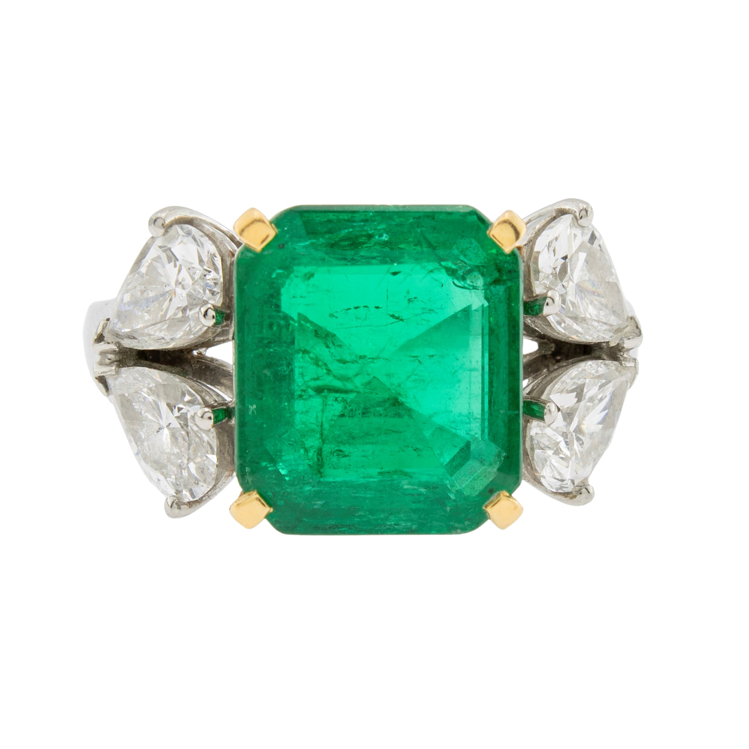 Bulgari anello con smeraldo naturale Colombiano