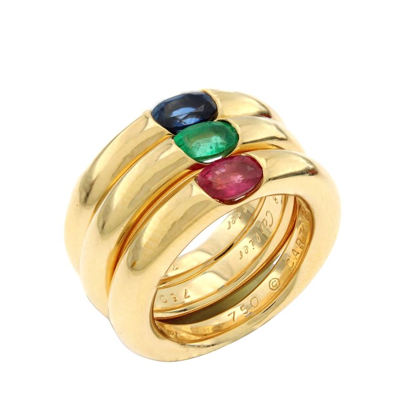 Cartier tre anelli collezione Ellisse