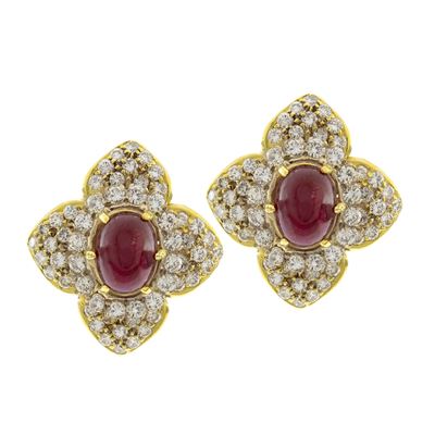 Orecchini a Lobo in Oro Giallo e Bianco 18kt