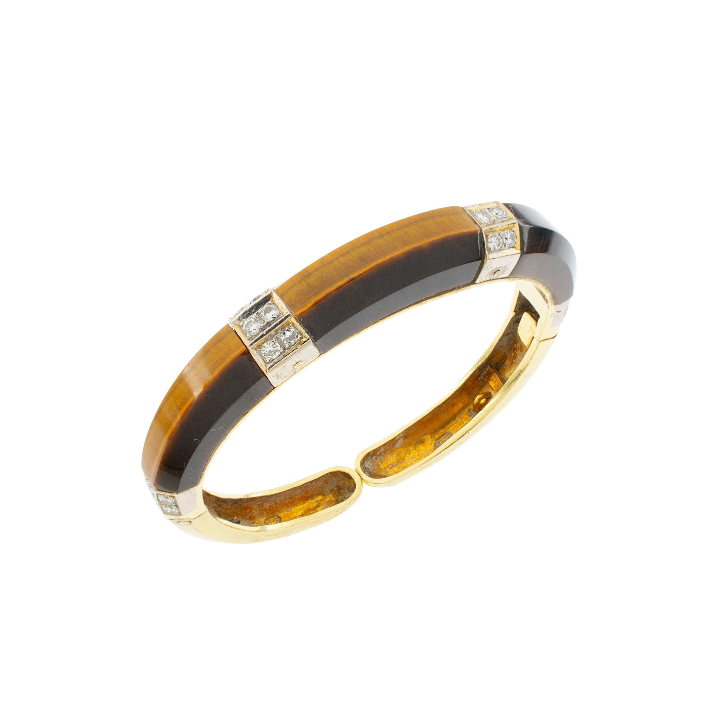 Bracciale a Manetta in Oro a Due Colori 18kt