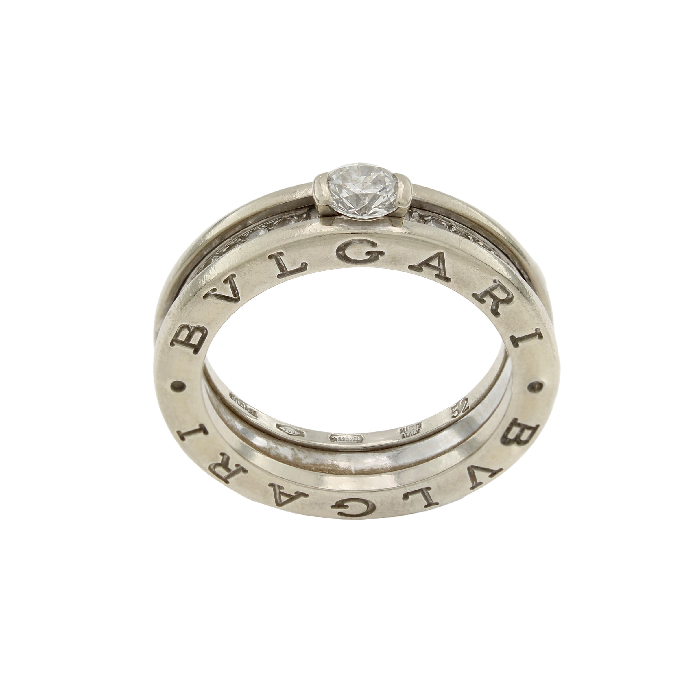 Bulgari Anello Solitario Collezione Bzero1
