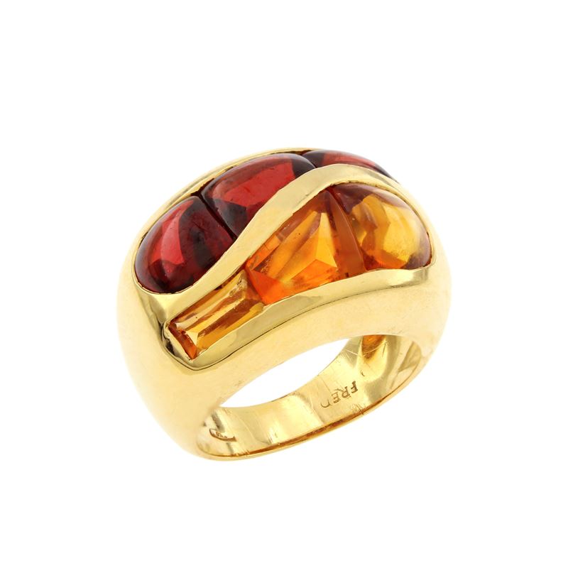 Fred anello in oro giallo 18kt