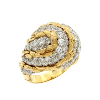 Webb Anello in Oro Giallo 18kt e Platino