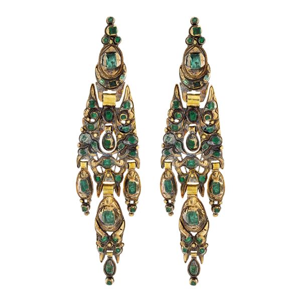 Antichi orecchini Catalani pendenti  (Spagna, fine del XVIII Sec.)  - Asta Gioielli e Orologi - Colasanti Casa d'Aste