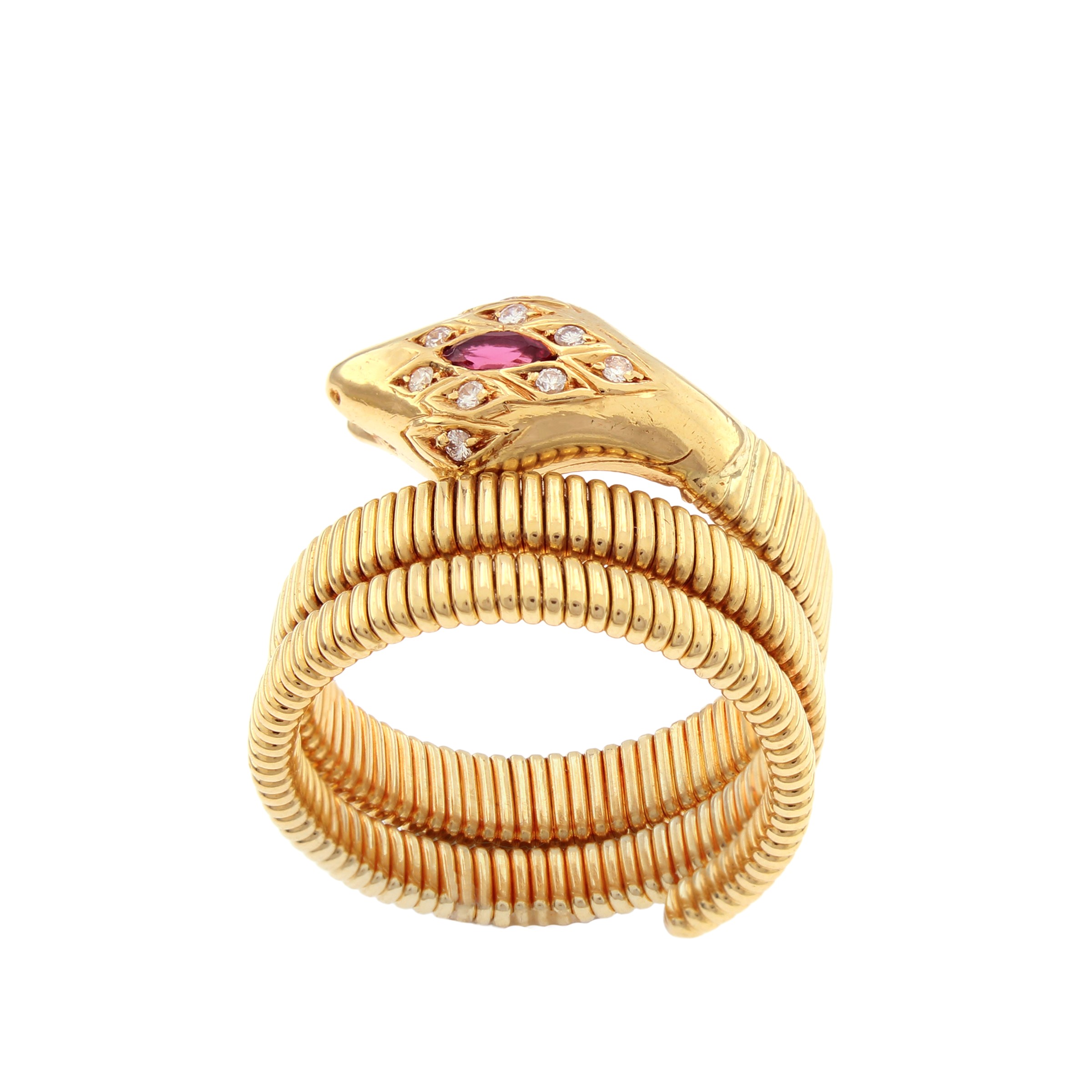 Anello a Serpente in Oro Giallo 18kt