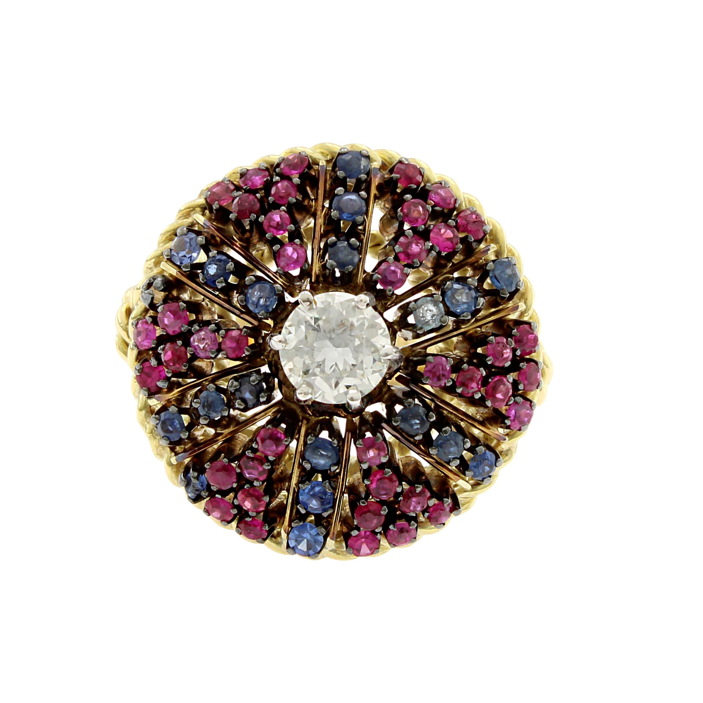 Anello a Cupola in Oro Giallo 18kt