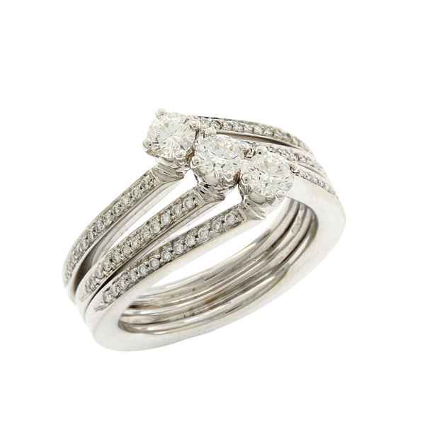 Giorgio Visconti 18kt white gold ring
