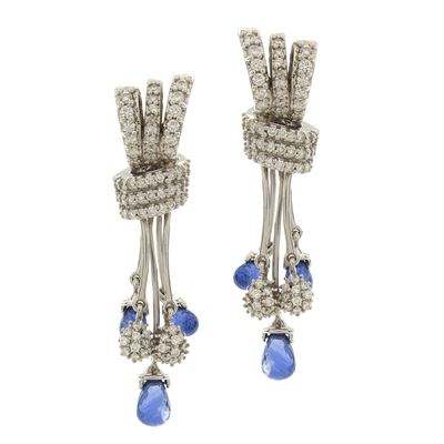 Orecchini Pendenti in Oro Bianco 18kt