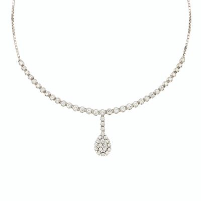 Collana in Oro Bianco 18kt e Diamanti