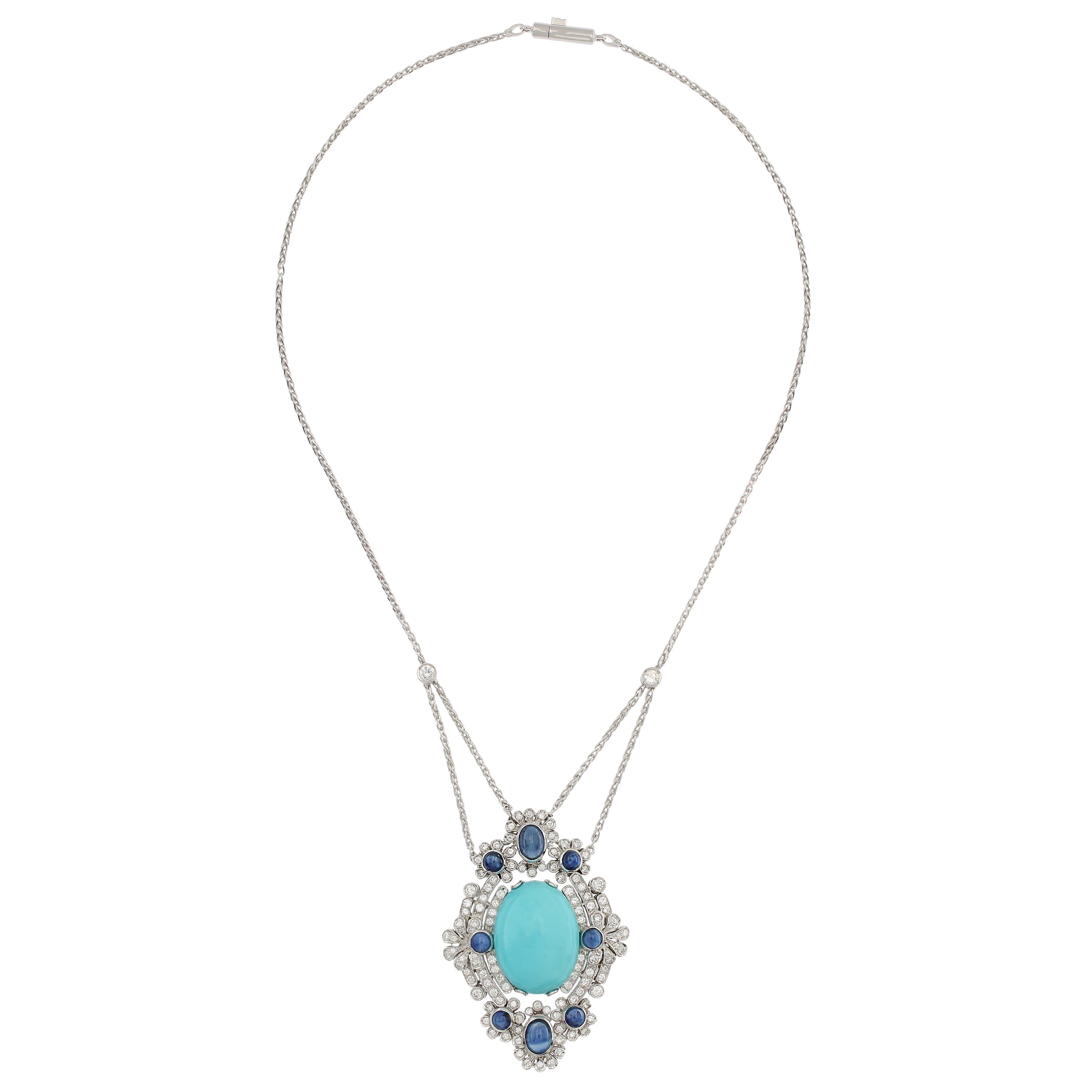 Collana con Pendente in Oro Bianco 18kt