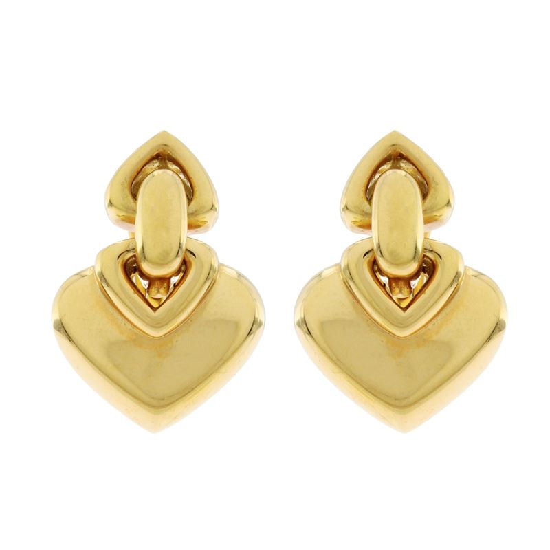 Bulgari Orecchini Pendenti Collezione Cuori