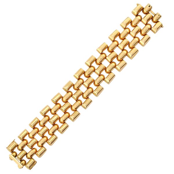 Bracciale maglia a carrarmato