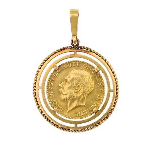 George V sterling 1911 pendant