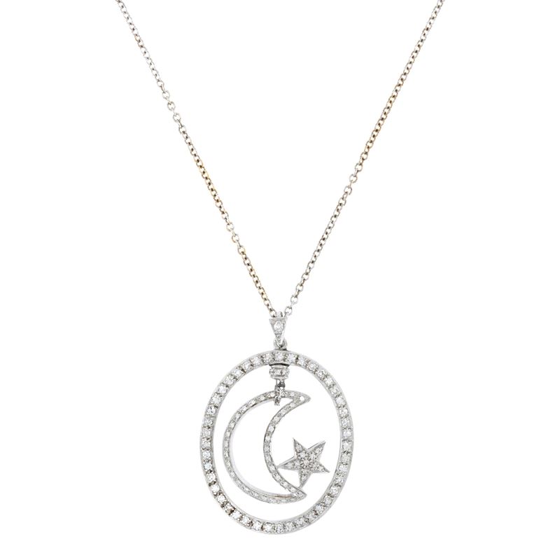 Pomellato collana in oro bianco 18kt