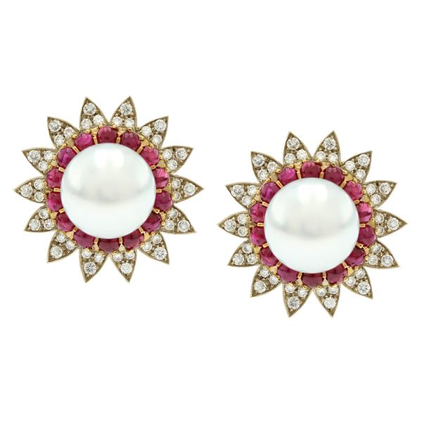 18kt yellow gold lobe earrings  (1970/80s)  - Auction Fine Jewels and Watches - Colasanti Casa d'Aste