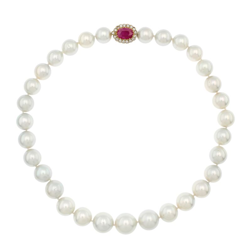 Collana Ad un Filo di Perle South Sea