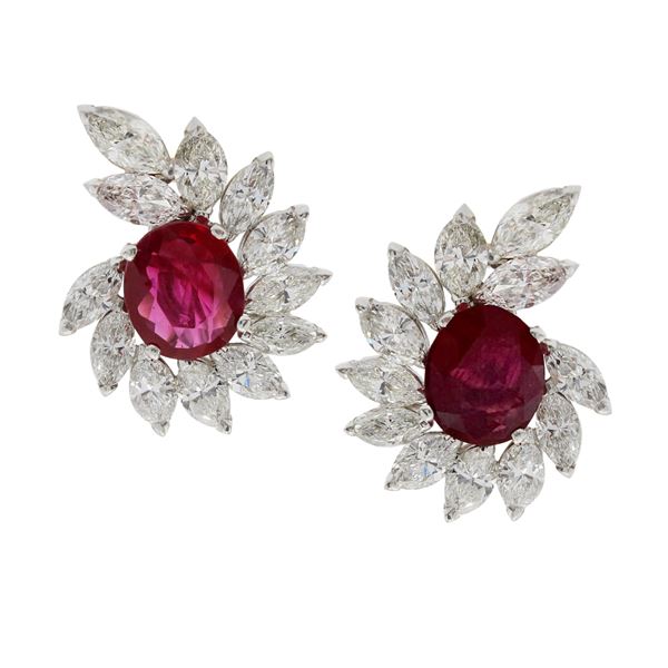 18kt white gold lobe earrings  - Auction Fine Jewels and Watches - Colasanti Casa d'Aste