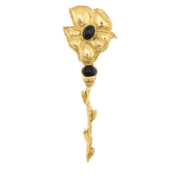 Scherrer Paris spilla fiore bijou vintage