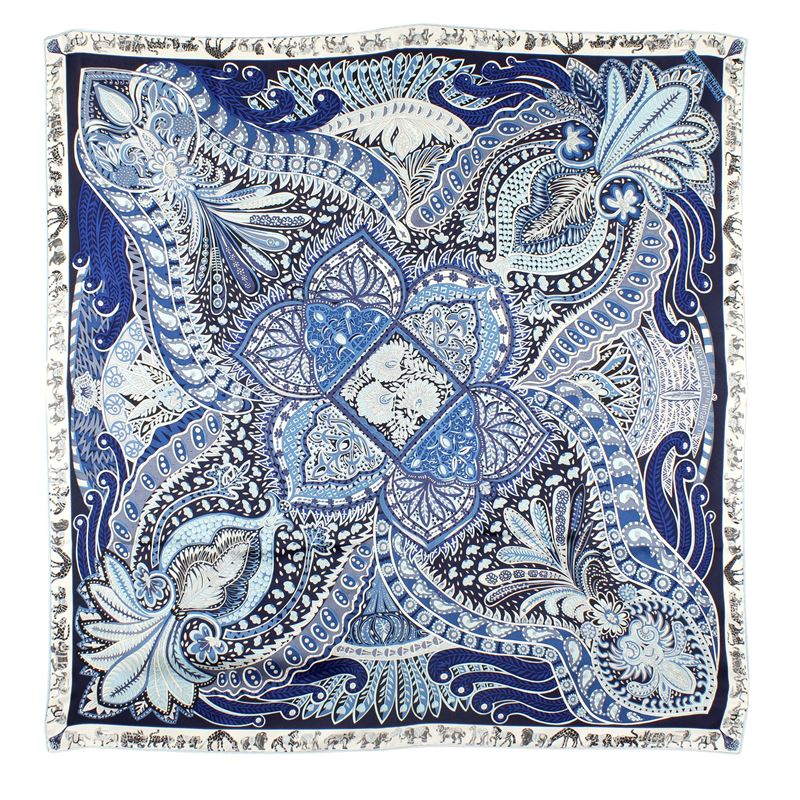Hermes collezione Le Jardin de la Maharani foulard vintage