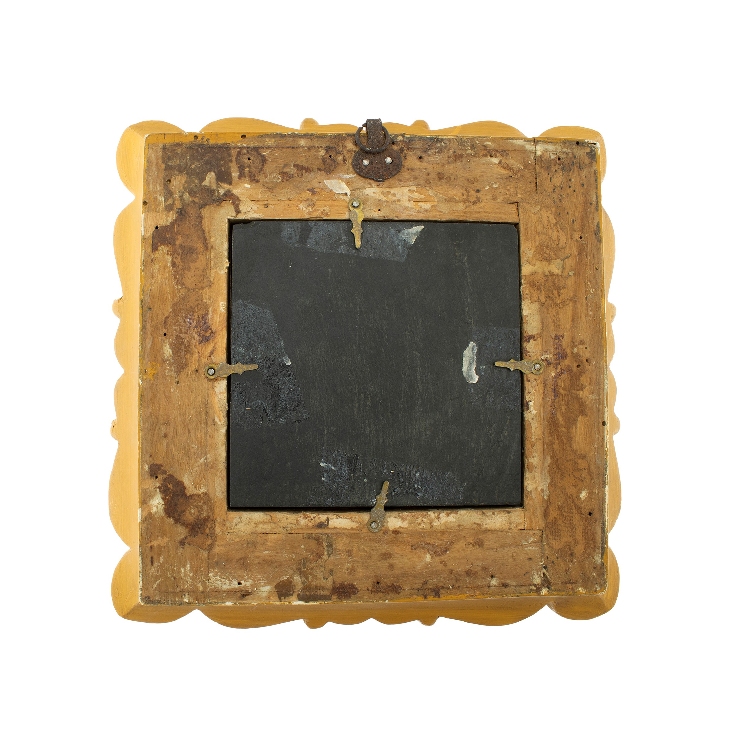 Placca in Micromosaico su Base in Nero del Belgio