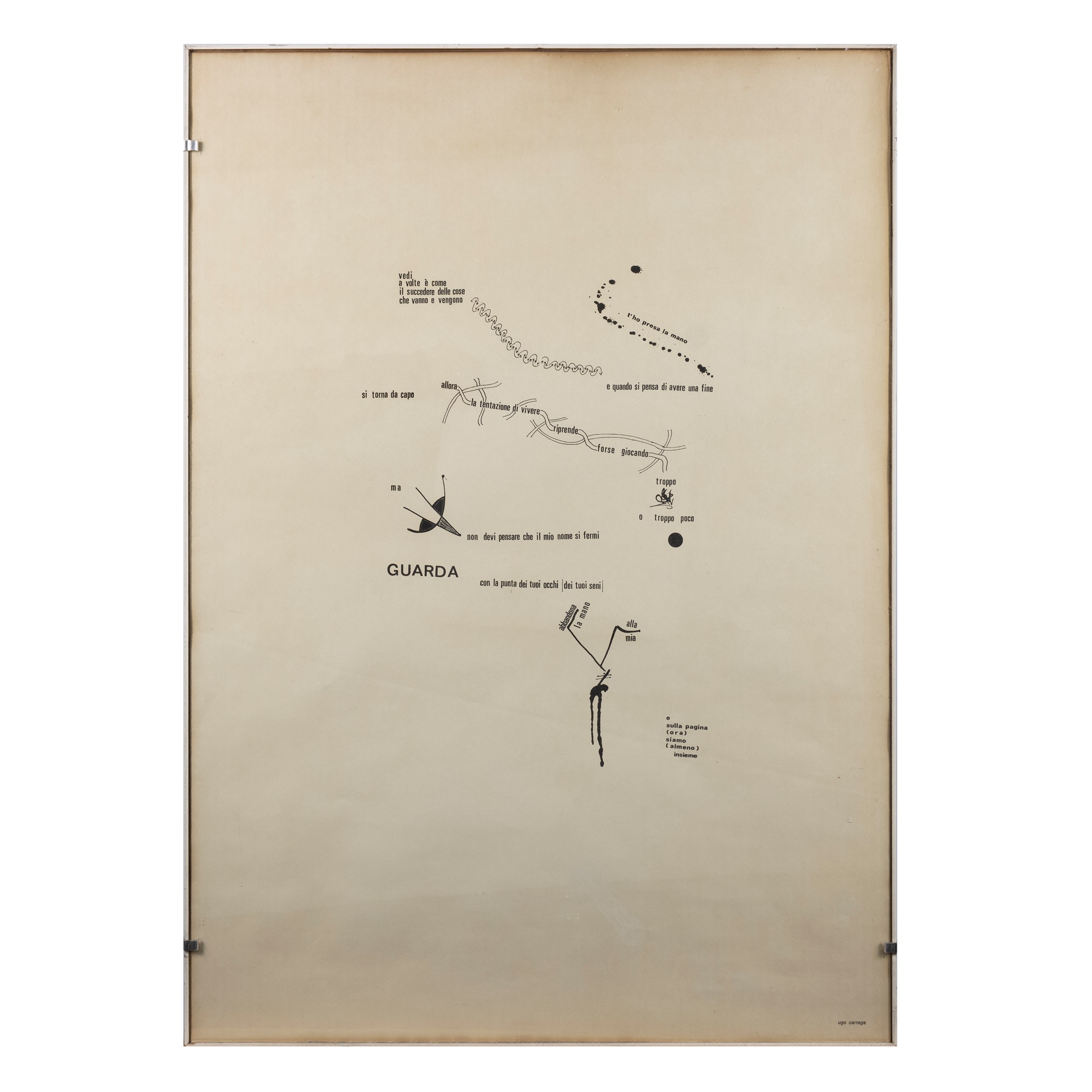 Manifesto di Ugo Carrega