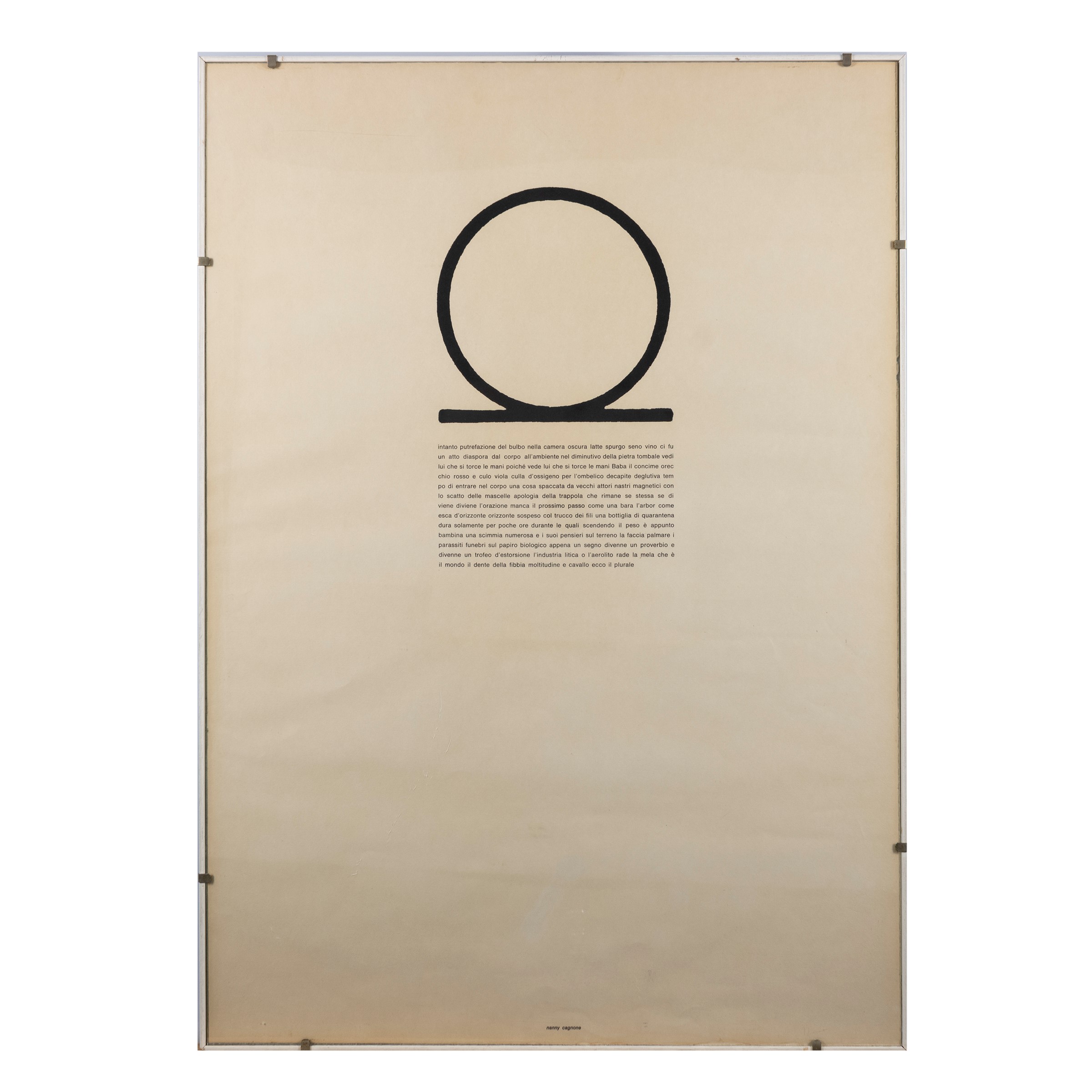 Manifesto di Nanny Cagnone