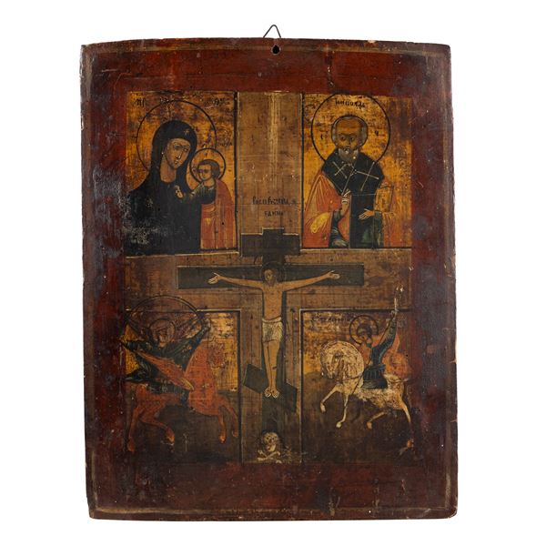 Tempera icon on panel