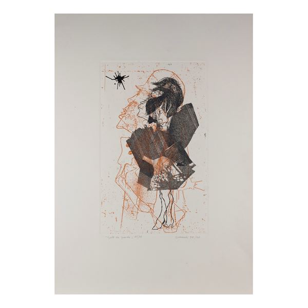Giuseppe Guerreschi  (Milano 1929 - Nizza 1985)  - Asta Opere del XX secolo Web Only - Colasanti Casa d'Aste