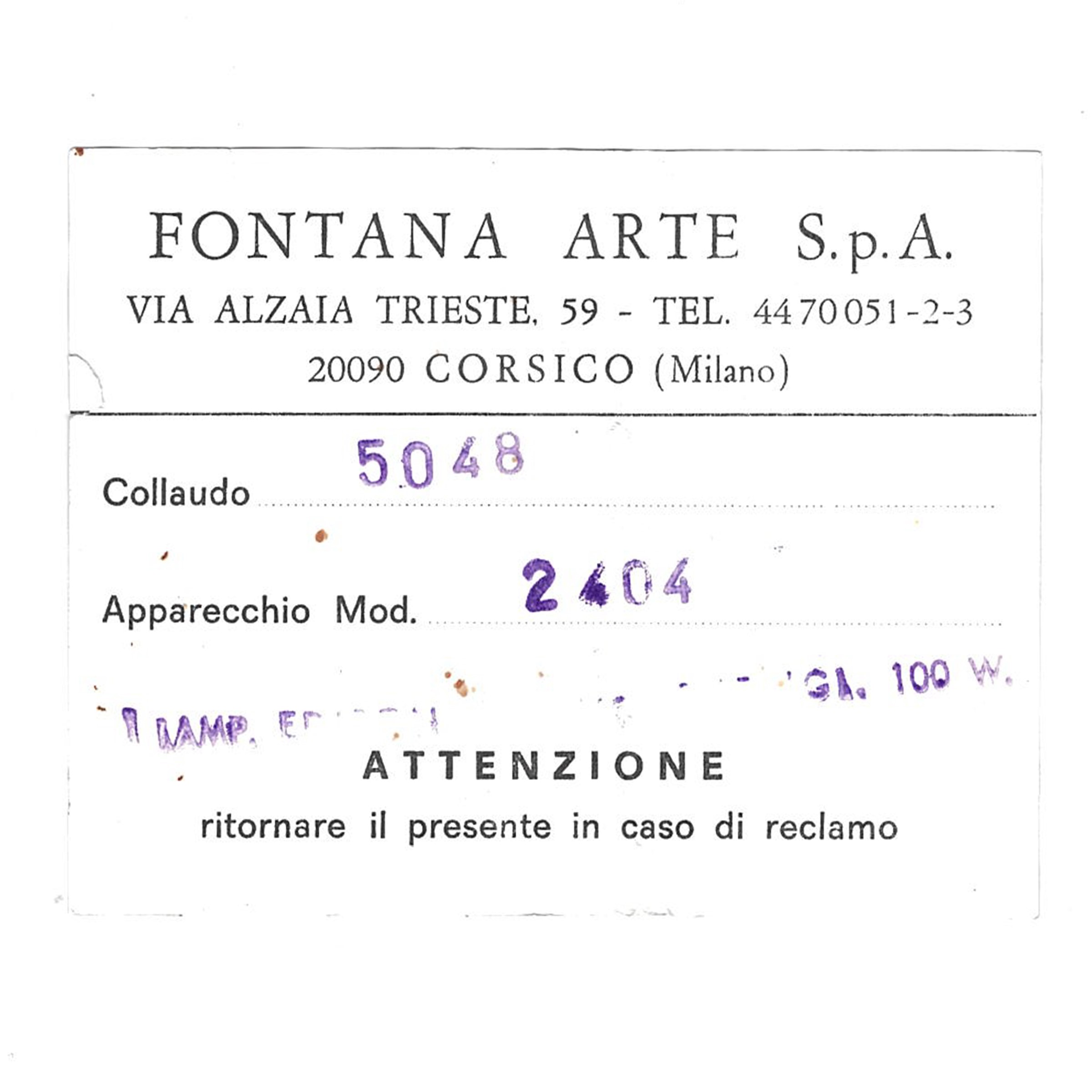 Prod. Fontana Arte