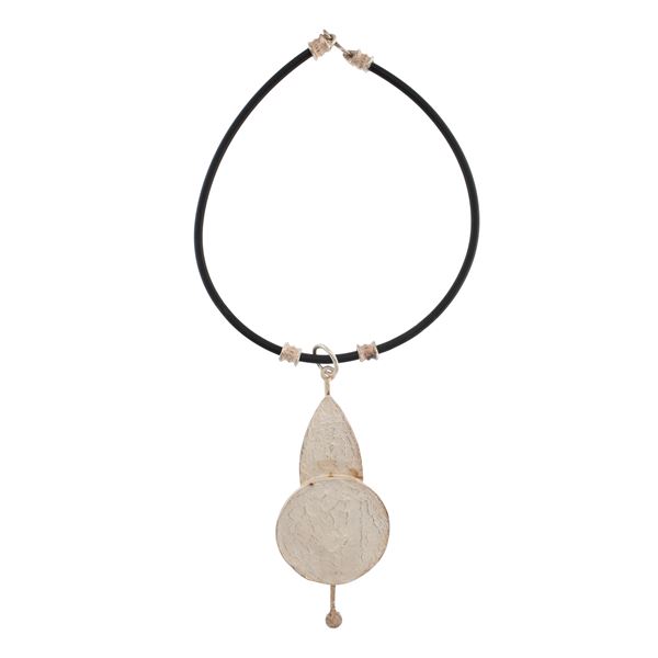 Fausto Maria Franchi pendente scultura in argento 925