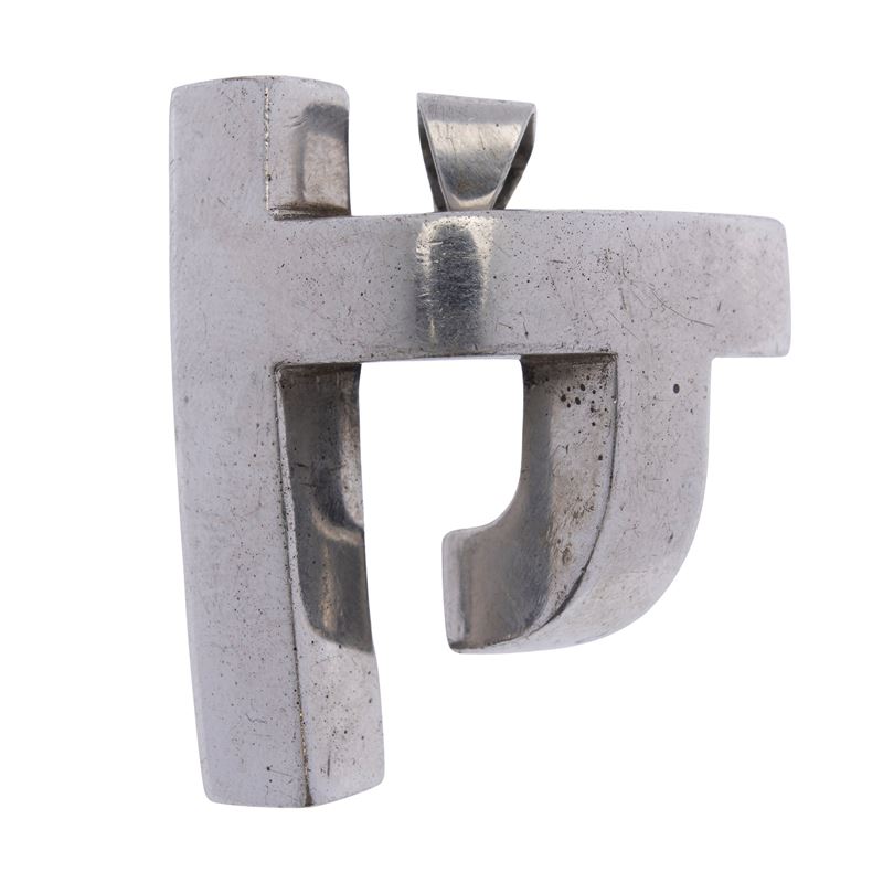 Spilla pendente vintage in argento