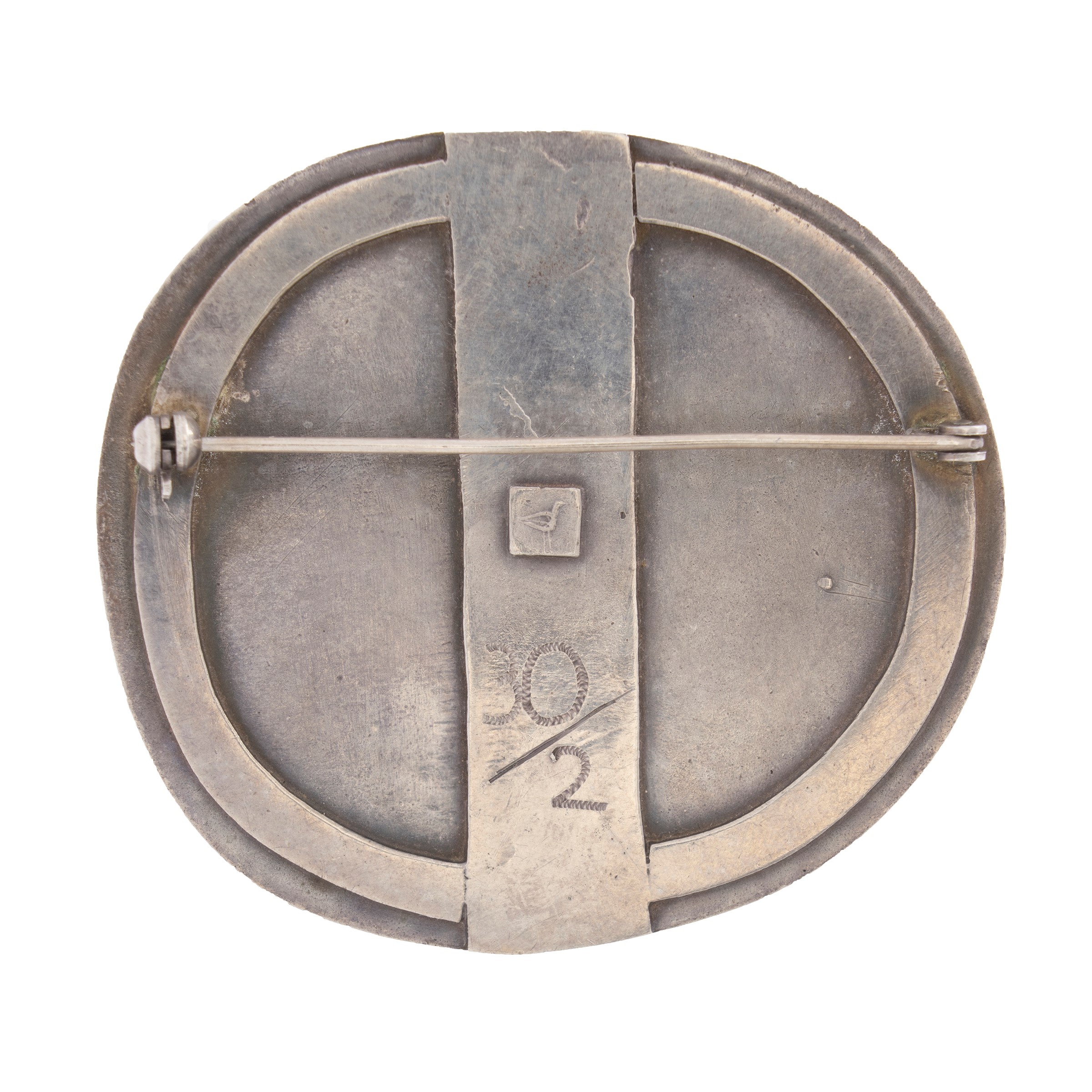 Hermann Jünger spilla vintage in argento